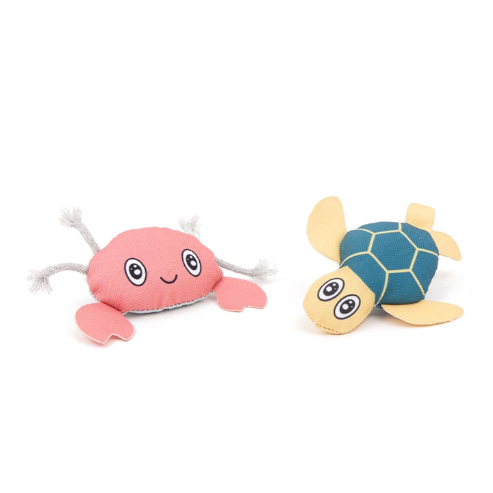 Oddity Ocean Turtle & Crab Cat Toys