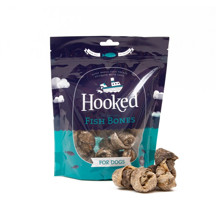 Hooked 100% Fish Bones Dog Treats