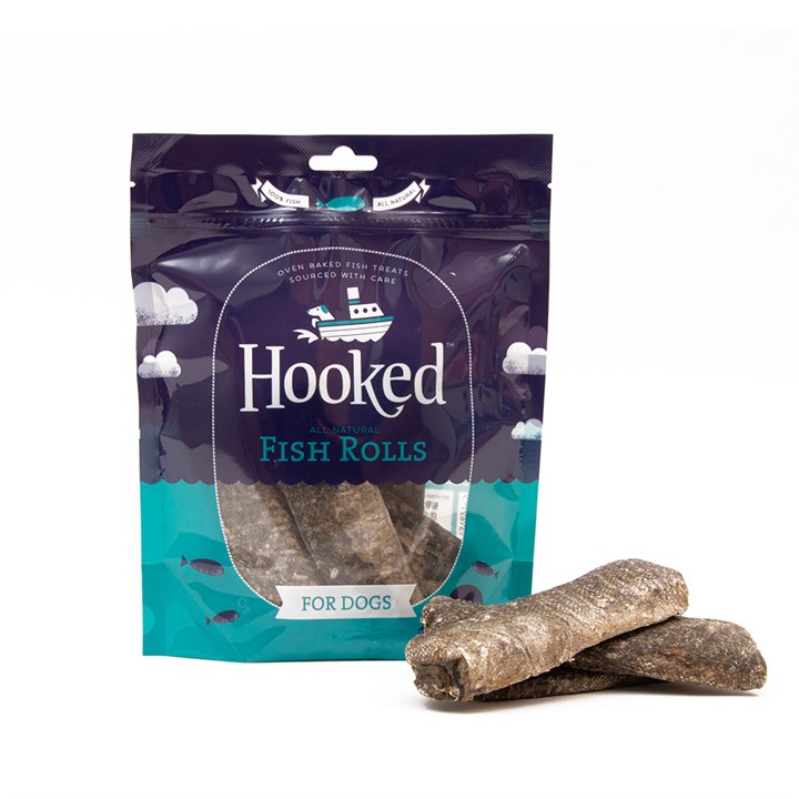 Hooked 100% Fish Rolls Dog Treats