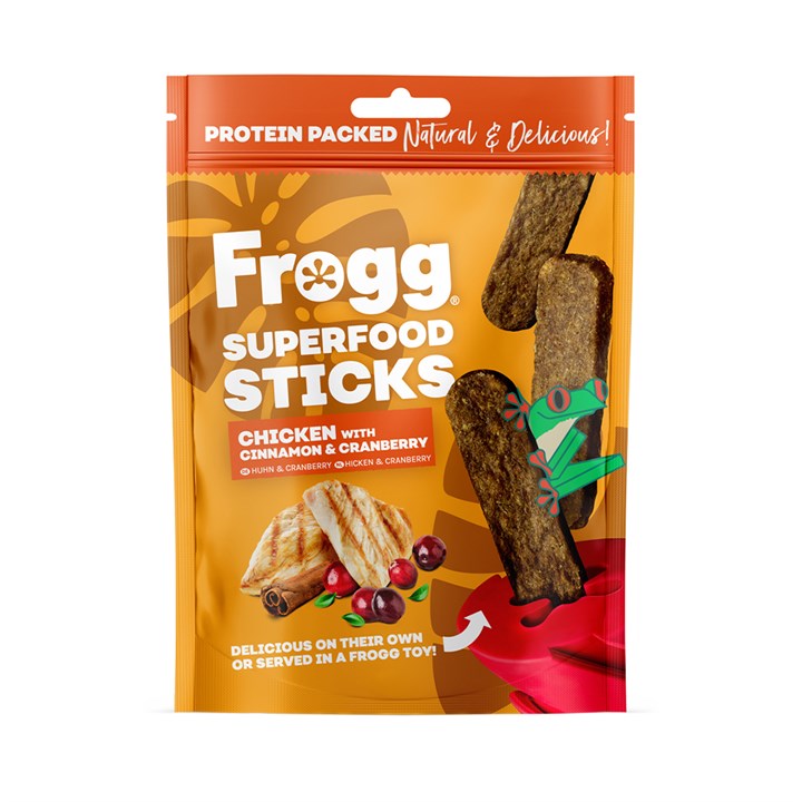 Frogg Superfood Sticks Chicken Dog Treats 100g