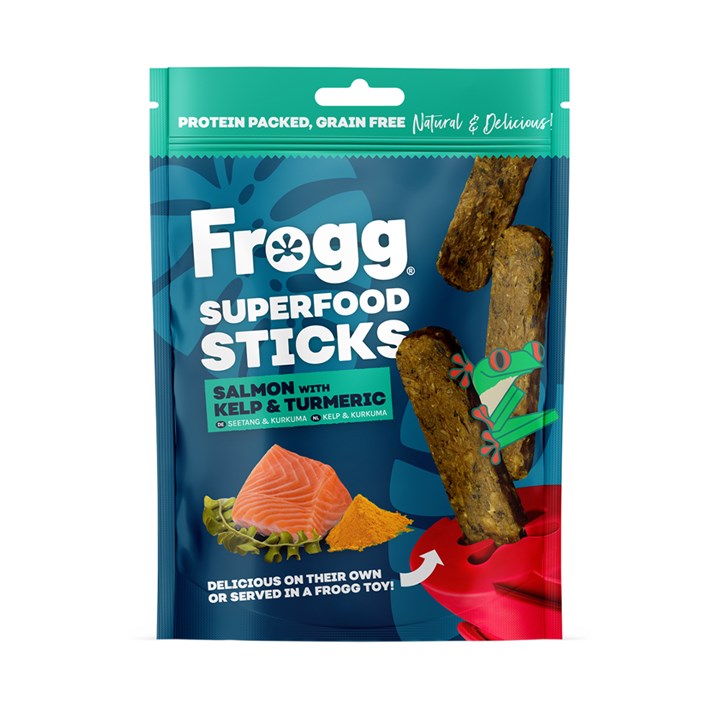 Frogg Superfood Sticks Salmon Dog Treats 100g