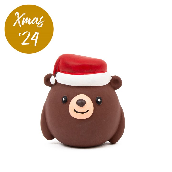 Christmas Latex Brown Bear Dog Toy