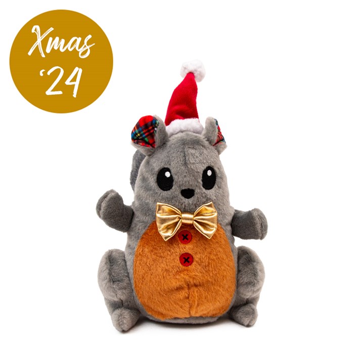 Christmas Squirrel Dog Toy