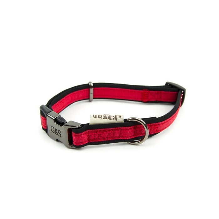 Active Neoprene Dog Collar Red