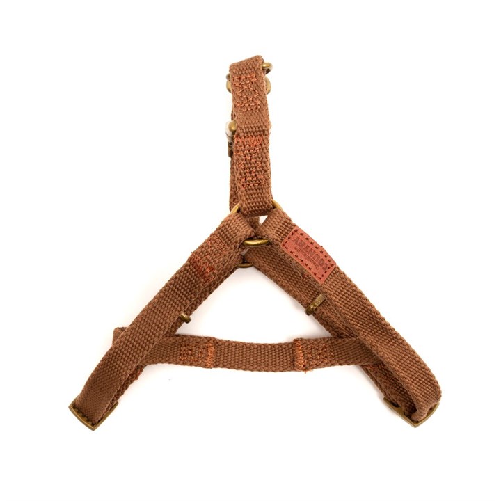 Country Canvas Pet Harness Brown