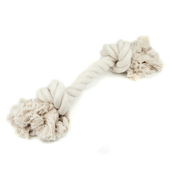 Cotton Rope Bone 2 knots Dog Toy