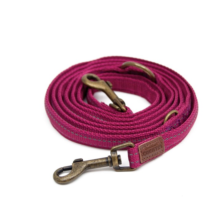 Country Adjustable Dog Lead Orchid Pink