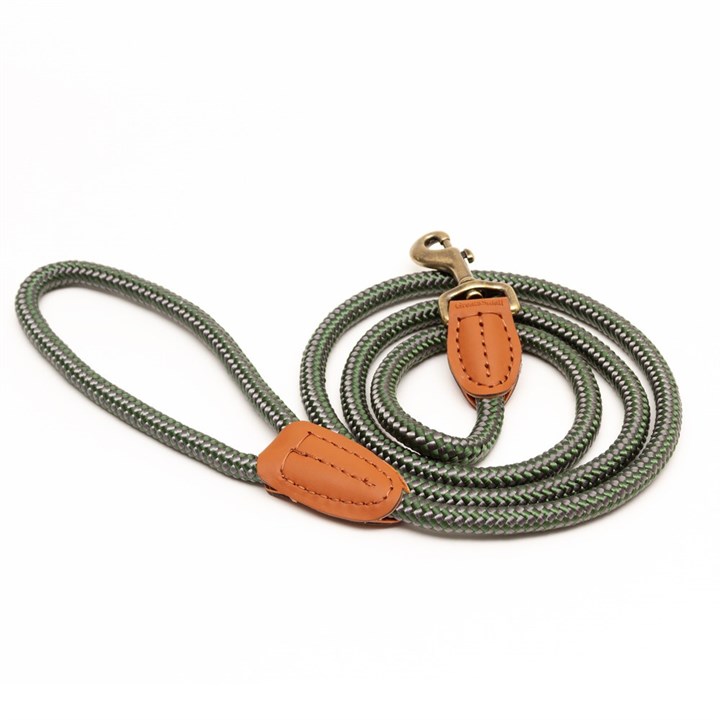 Country Rope Trigger Dog Lead Green