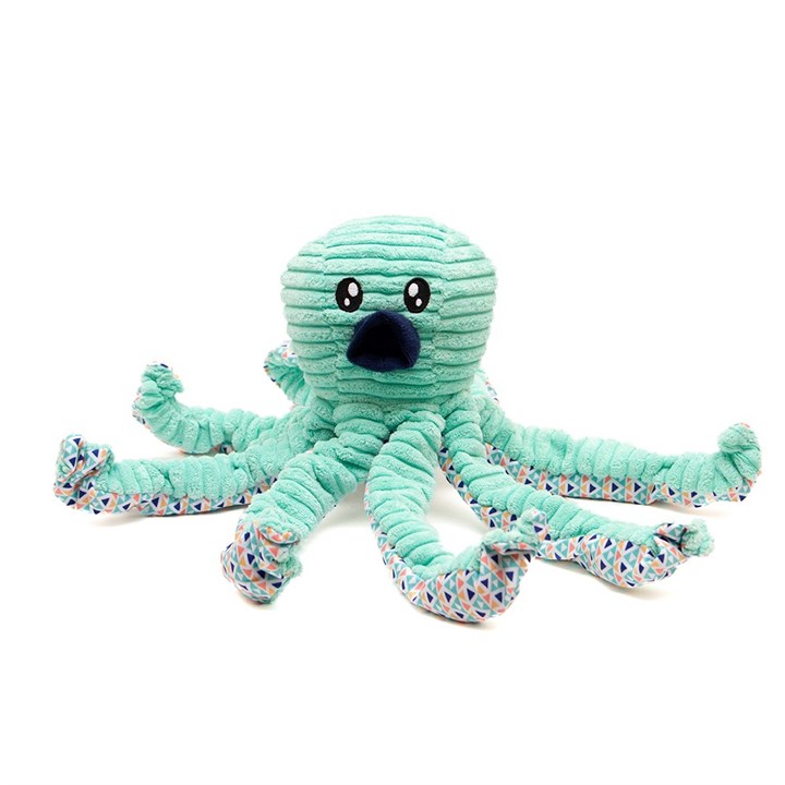 Cuddle Me Knot Aqua Octopus Dog Toy