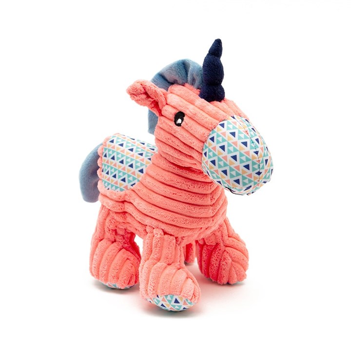 Cuddle Me Knot Pink Unicorn Dog Toy