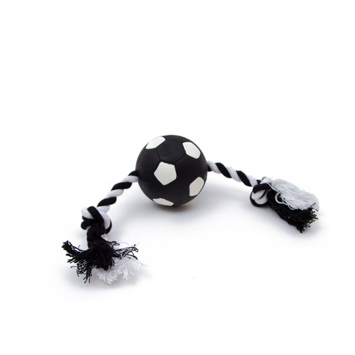 Football & Rope Dog Toy