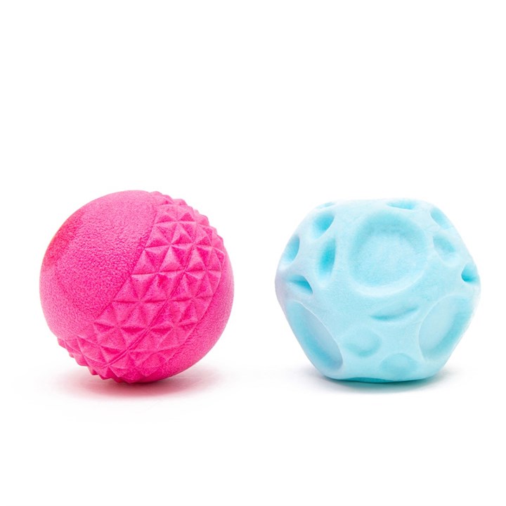 Frubba Blue Irregular Ball & Pink Diamond Dog Ball Dog Toy
