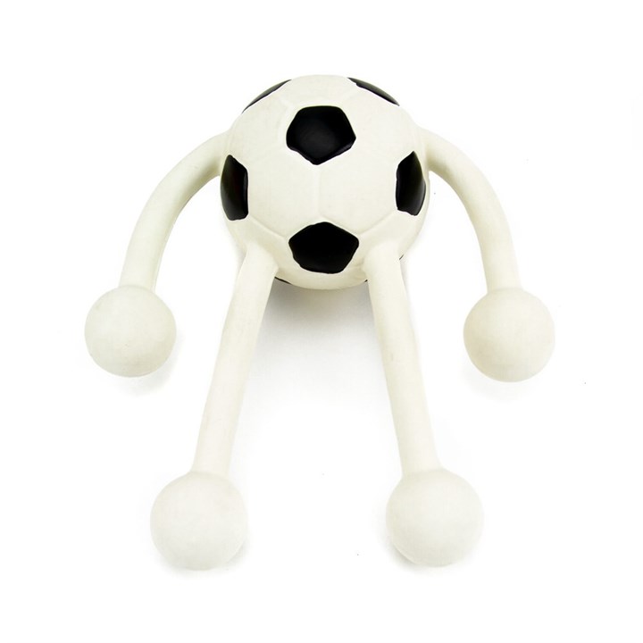 Latex Football with Legs Dog Toy