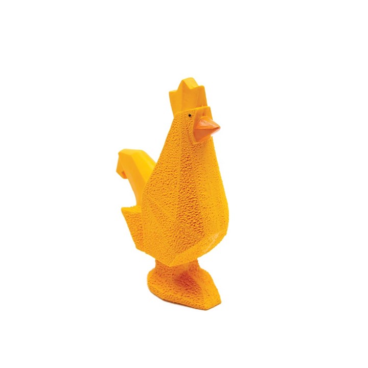 Latex Geometric Rooster Dog Toy