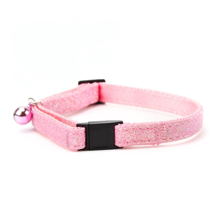 Pink Glitter Cat Collar