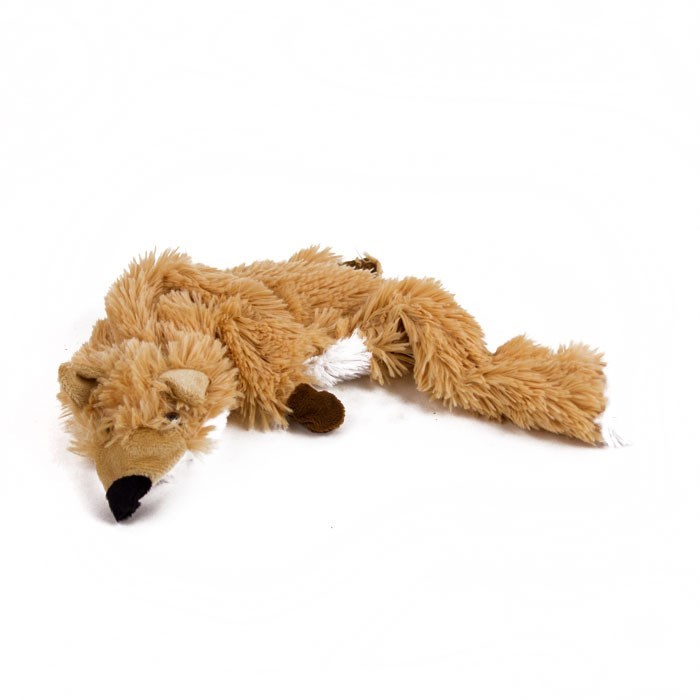 Plush Flat Fox Dog Toy