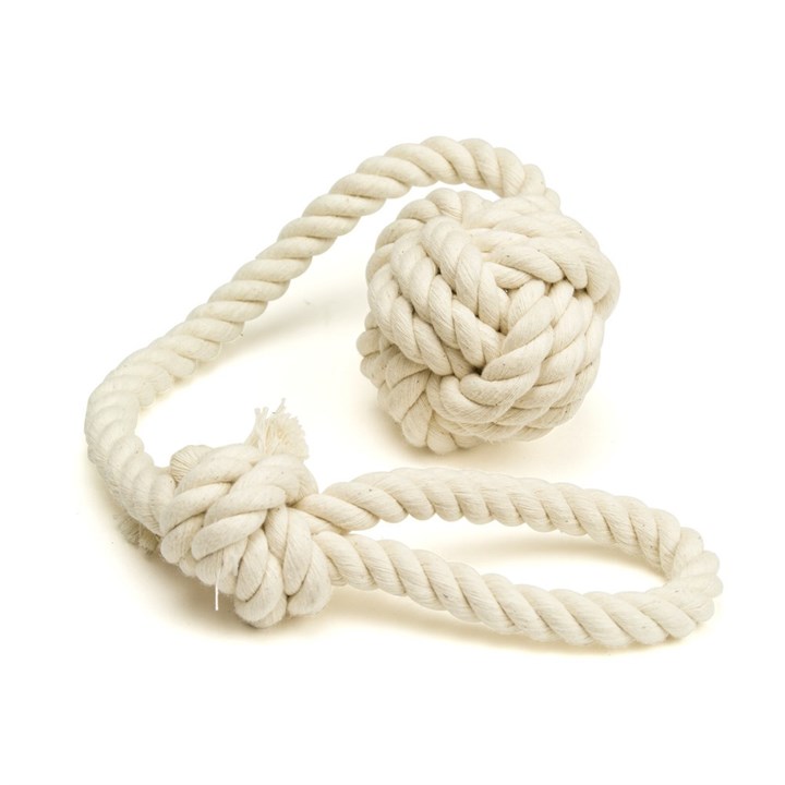 Knotted Rope Ball Tug Dog Toy