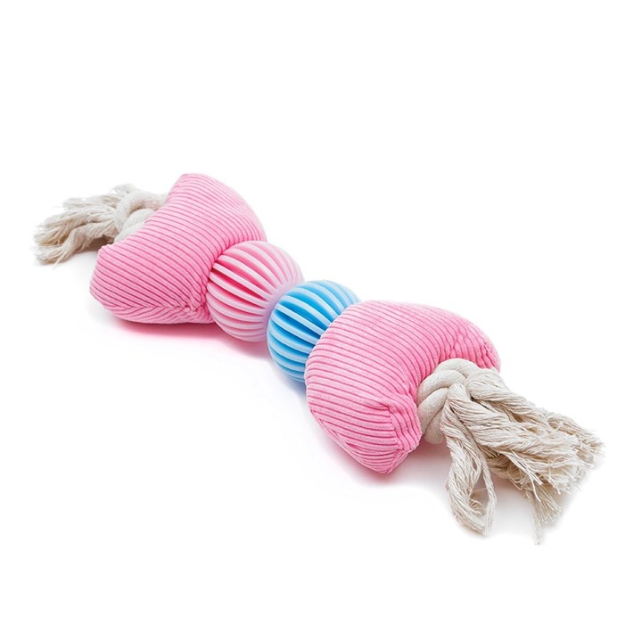 Rope with TPR Bone Shaped Dog Toy