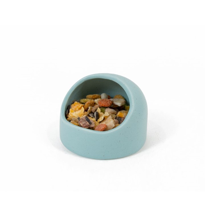 Penrose Teal Stoneware Small Animal Bowl
