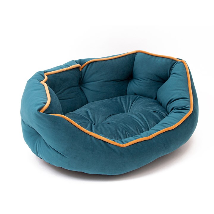 Velvet Teal Slumber Pet Bed