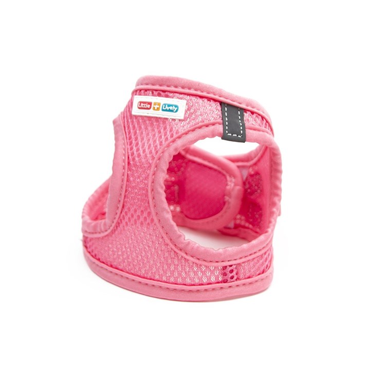 Little&Lively Pink Mesh Dog Harness with Velcro