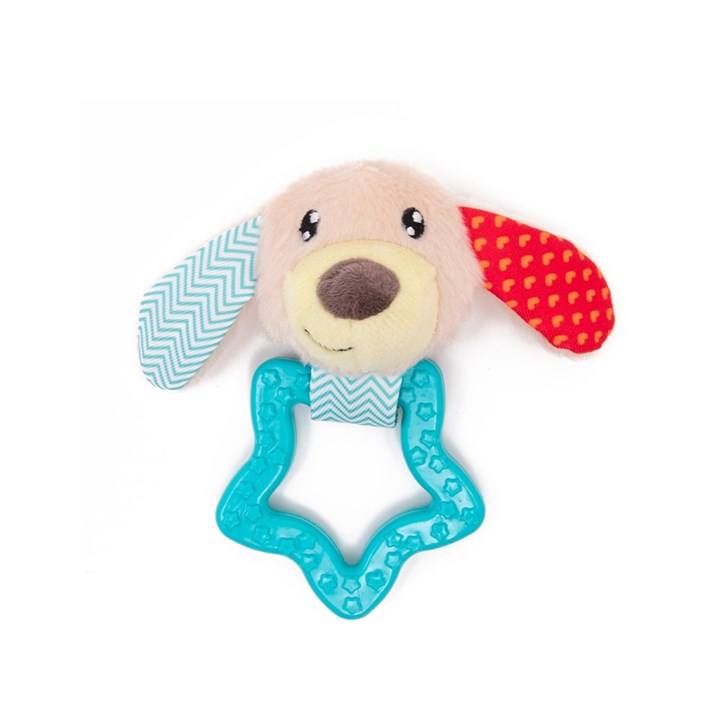 Little&Lively Soft Dog Face & TPR Star Dog Toy