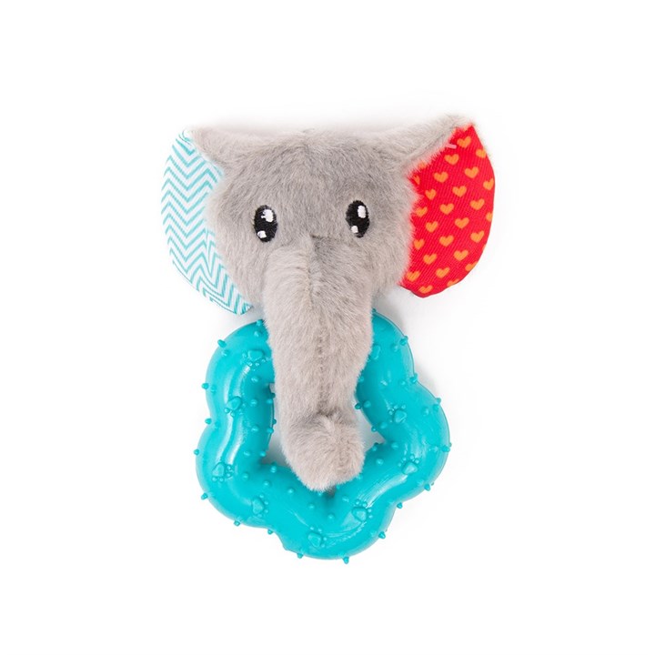 Little&Lively Soft Elephant Face & TPR Star Dog Toy