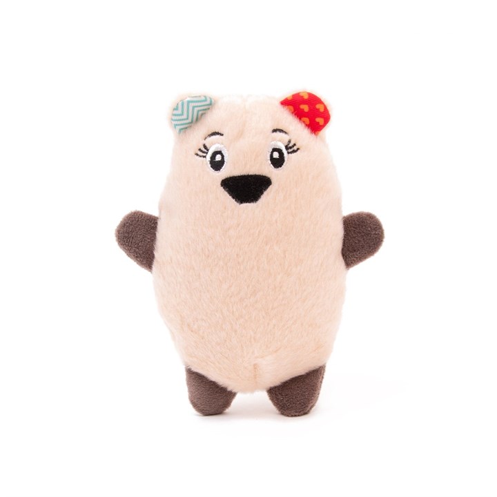 Little&Lively Soft Polar Bear Dog Toy