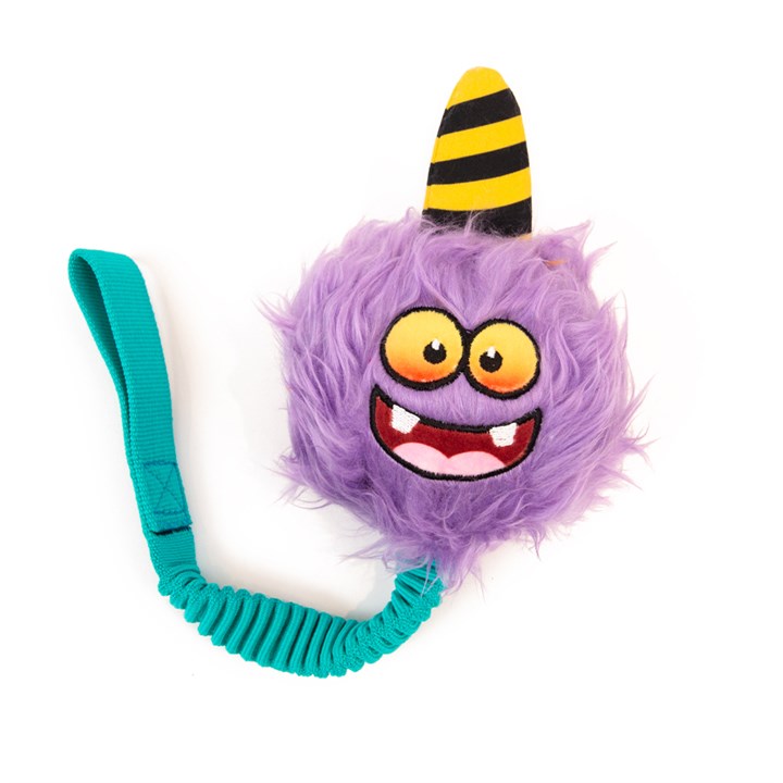 Great & Small Blue Purple Monsters Thrower Dog Toy