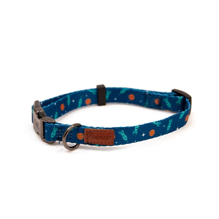 Penrose Outer Space Blue Dog Collar