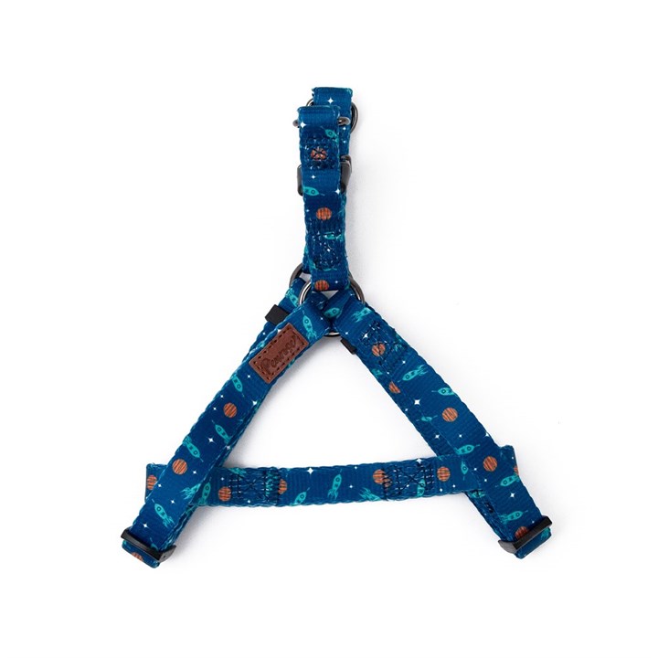 Penrose Outer Space Blue Dog Harness