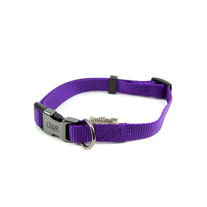 Classic Plain Pet Collar Purple