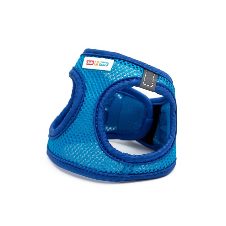 Little&Lively Blue Mesh Dog Harness with Velcro