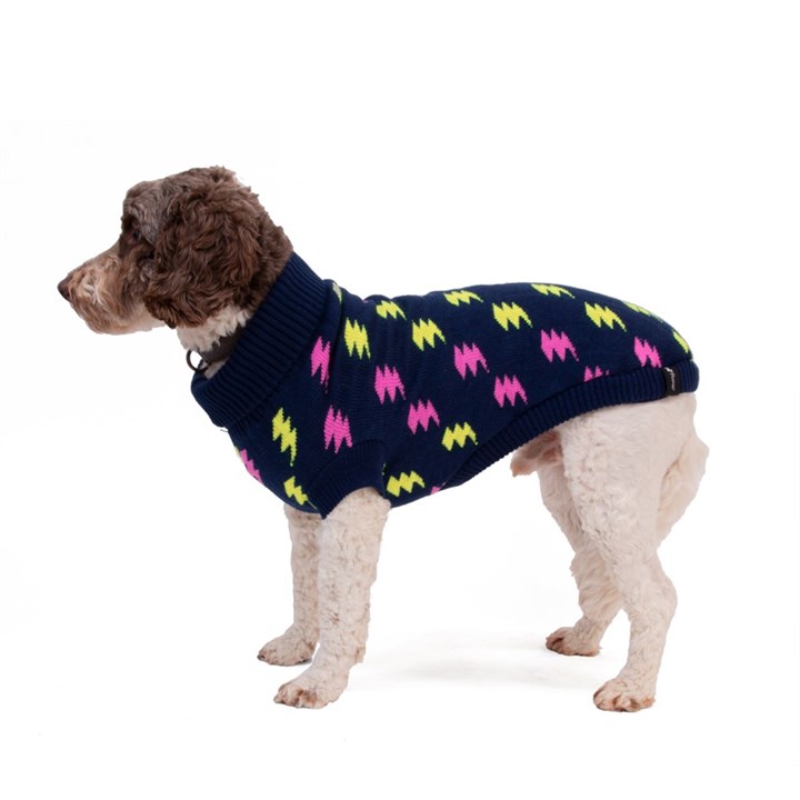 Penrose Knit Sweater Lightening Bolt Dog Coat